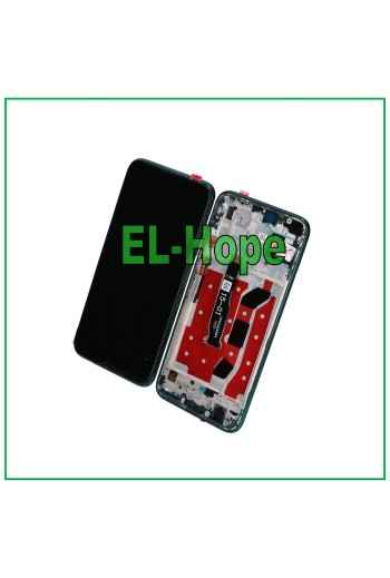 Cadre d e'cran LCD pour Huawei P40 Lite JNY-L21A JNY-LX1, e'cran tactile en verre vert