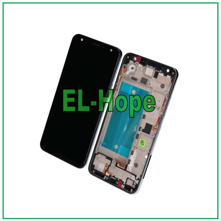 Écran tactile LCD + cadre pour LG K40 LMX420EMW, e'cran en verre argente'