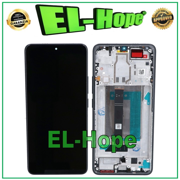 Écran LCD OLED + cadre pour Xiaomi Poco F6 24069PC21G, e'cran tactile en verre noir