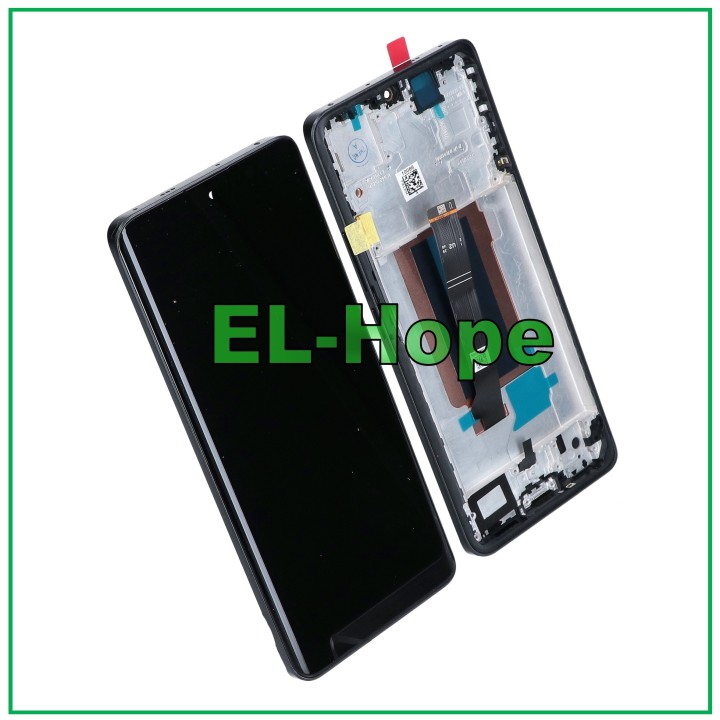 Écran tactile OLED pour Xiaomi Redmi Note 13 Pro+ Plus 23090RA98C, cadre IG noir