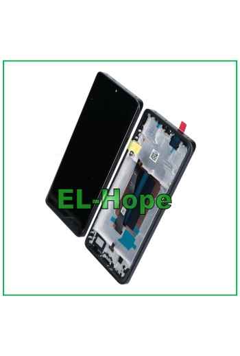 Écran tactile OLED pour Xiaomi Redmi Note 13 Pro+ Plus 23090RA98C, cadre IG noir