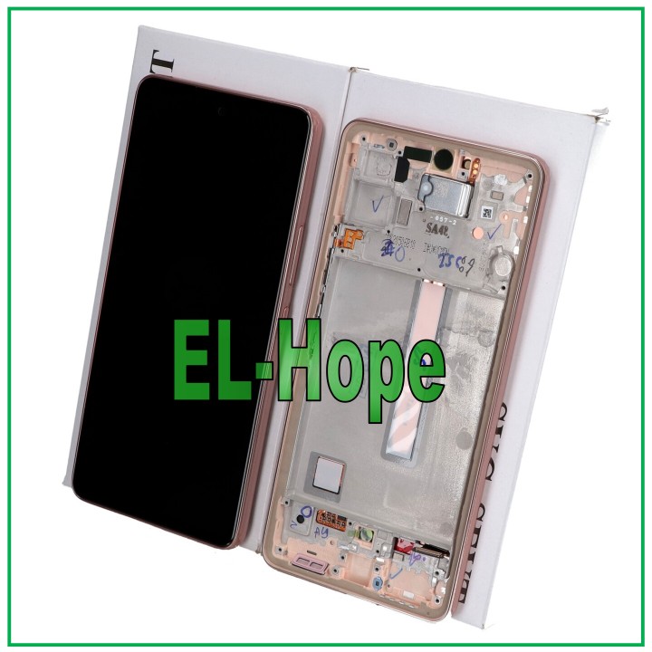 Écran tactile d origine Samsung A53 5G SM A536 A536B, cadre dore' GH82-28025D