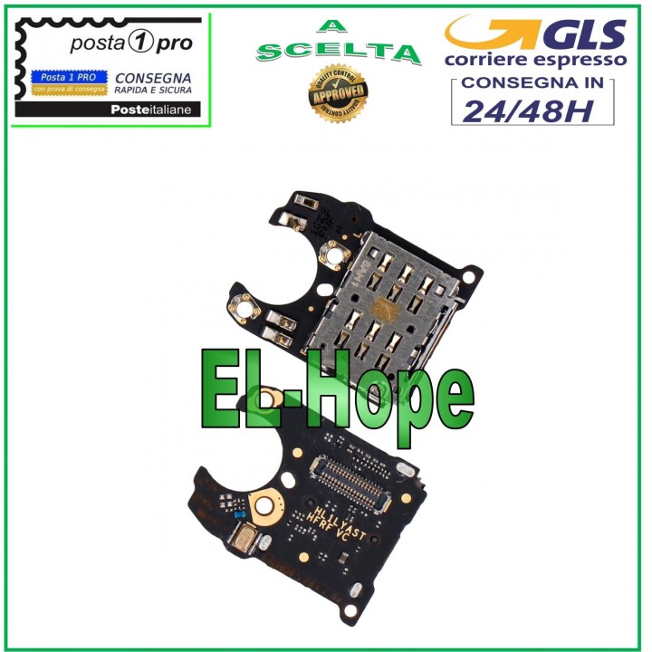 Lecteur de carte SIM pour Huawei Mate 20 Pro LYA-L09 L29 + antenne microphone