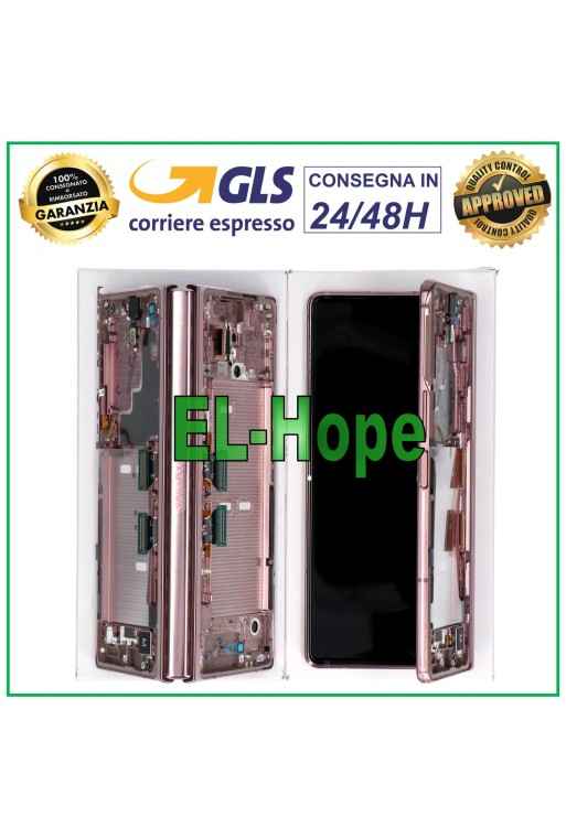 Écran LCD 100 % d origine Samsung Galaxy Z Fold 2 5G 2020 SM-F916 Touch Marron