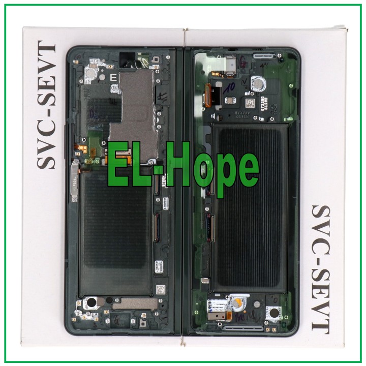 Écran LCD d origine Samsung Z Fold 3 5G SM-F926 tactile vert GH82-26283B