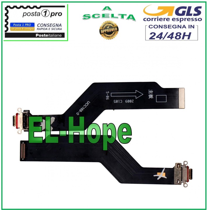Connecteur de charge plat et flexible pour OPPO Find X2 Pro Type C