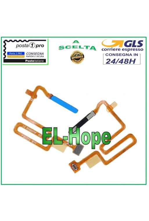 Cle' d empreinte digitale plate et flexible pour OPPO A74 5G CPH2197 CPH2263 Bleu