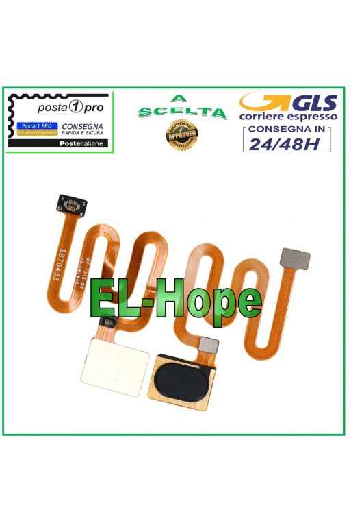 Cle' d empreinte digitale plate et flexible pour Oppo A9 2020 / A5 2020, noire
