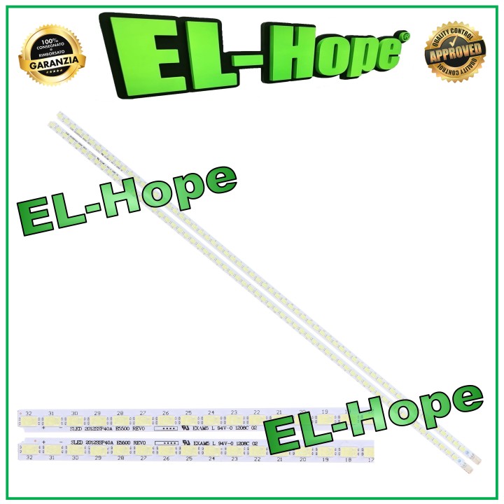 KIT DE 2 BARRES DE 64 RUBAN LED POUR TV SHARP 2012SSP40A E5500 REV0 40PFL5527K 40PFL5507