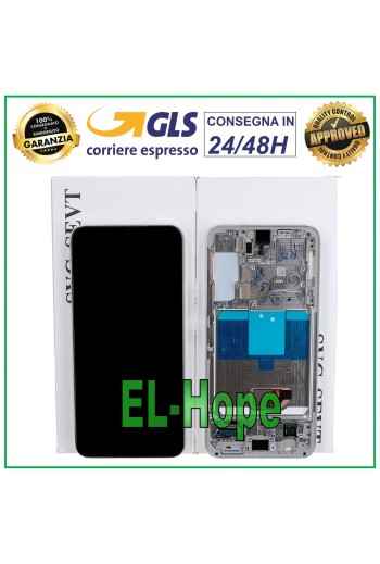 Écran LCD d origine Samsung Galaxy S22 (2022) SM-S901 tactile blanc - blanc cre'me