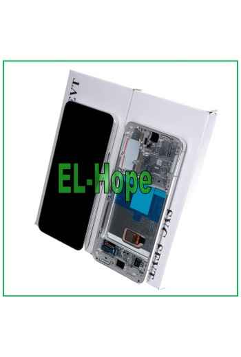 Écran LCD d origine Samsung Galaxy S22 (2022) SM-S901 tactile blanc - blanc cre'me