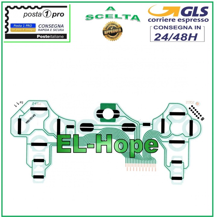 Circuit de clavier plat et flexible SA1Q159A pour manette de jeu PlayStation 3 PS3