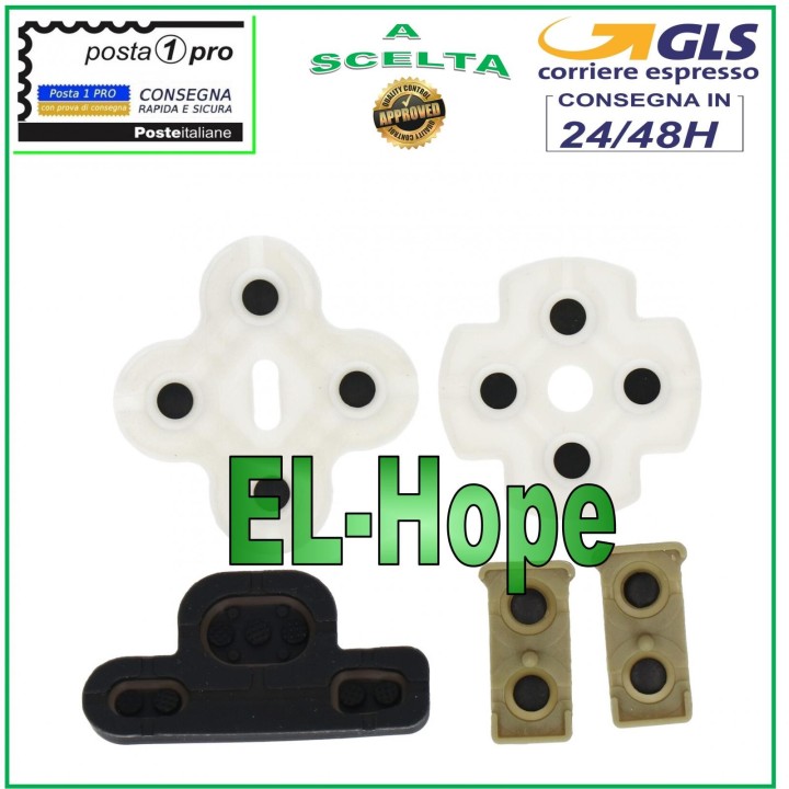 ENSEMBLE DE BOUTONS INTERNES EN CAOUTCHOUC POUR MANETTE PS3 PLAYSTATION 3 JOYPAD EN CAOUTCHOUC