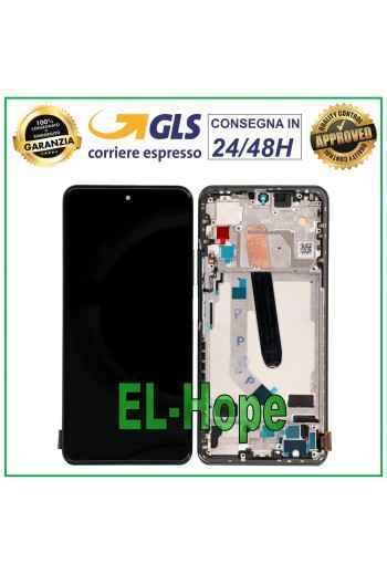 Écran LCD TFT + cadre pour Xiaomi Mi 11i, e'cran tactile en verre noir
