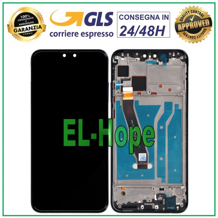 Cadre d e'cran LCD pour HUAWEI Y9 2019 JKM-TL00 JKM-AL00 JKM-LX1 (e'cran tactile)