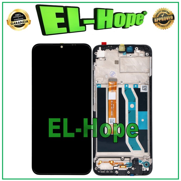 Écran LCD + châssis pour Oppo Realme C21Y RMX3261 RMX3263 Écran tactile en verre noir