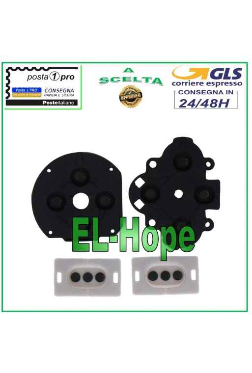 ENSEMBLE DE BOUTONS INTERNES EN CAOUTCHOUC POUR MANETTE SONY PSP 1000 JOYPAD EN CAOUTCHOUC