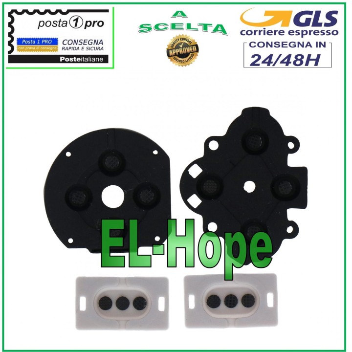 ENSEMBLE DE BOUTONS INTERNES EN CAOUTCHOUC POUR MANETTE SONY PSP 1000 JOYPAD EN CAOUTCHOUC