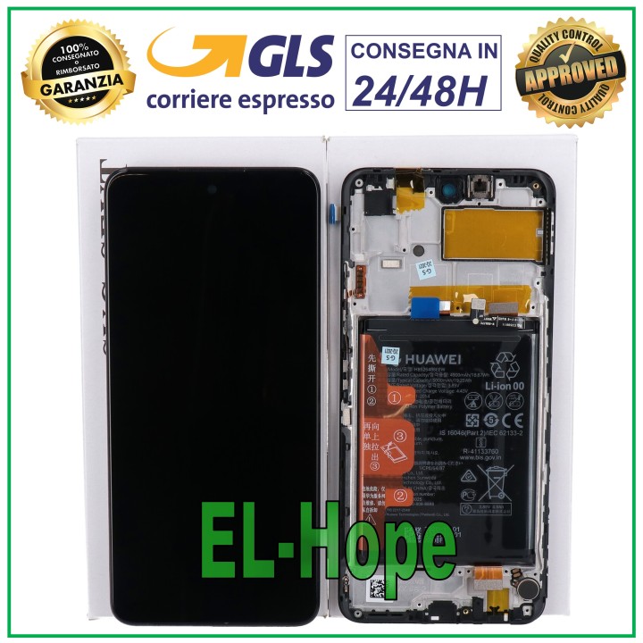 Écran tactile + LCD d origine pour Huawei P Smart 2021 PPA-LX2 / Honor 10X Lite Noir