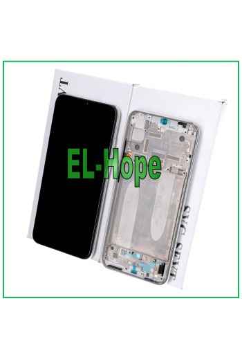 Écran LCD d origine + cadre Xiaomi Mi A3 M1906F9 / Mi CC9E tactile argent blanc