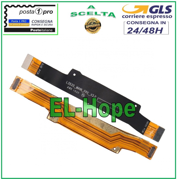 Carte me're avec connecteur plat flexible pour e'cran LCD Motorola Moto One Macro XT2016