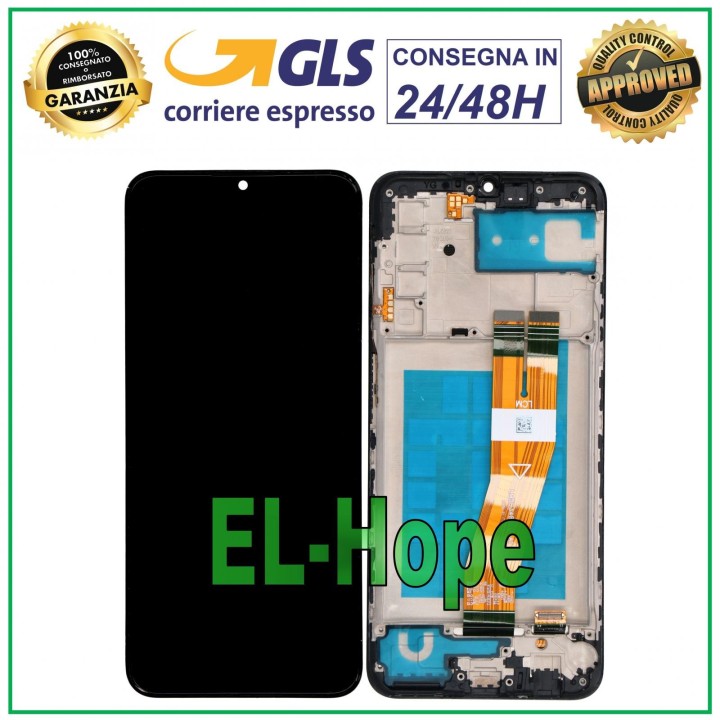 Écran LCD + cadre pour Samsung Galaxy A03S SM-A037G Écran tactile en verre