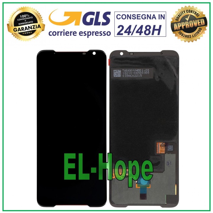 Écran tactile LCD OLED pour ASUS ROG Phone 2 II ZS660KL, e'cran en verre noir