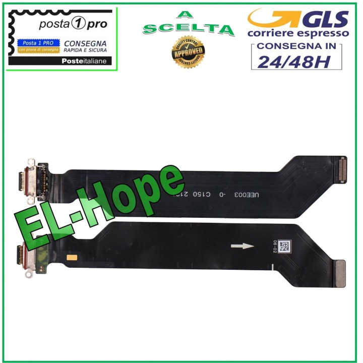 CONNECTEUR DE CHARGE PLAT ET FLEXIBLE POUR ONEPLUS 9 PRO LE2121, STATION DE CHARGE USB TYPE C