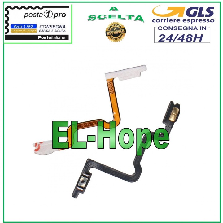 Nappe de bouton marche/arre't flexible et plat pour Oppo A96 4G CPH2333