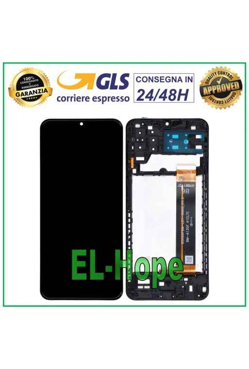 Cadre d e'cran tactile LCD pour Samsung Galaxy A13 4G 2022 SM-A135F FLAT BOE B6