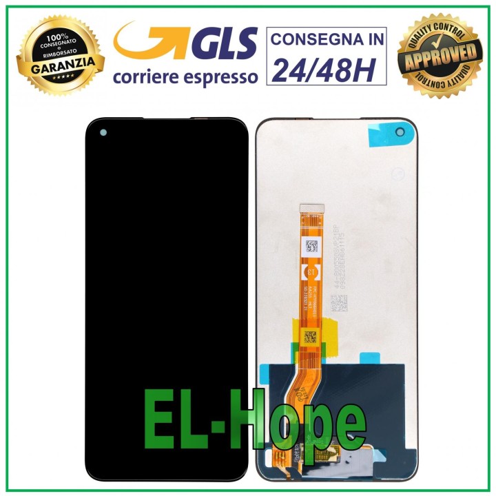 Écran LCD tactile en verre noir pour Oppo A76 CPH2375