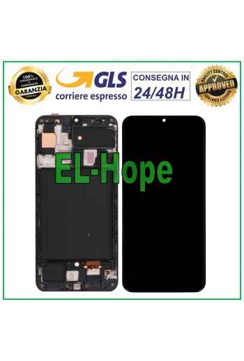 Écran LCD TFT pour Samsung Galaxy A50 SM-A505F, e'cran tactile avec cadre en verre