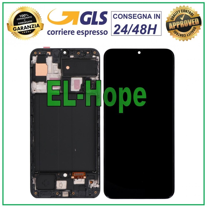 Écran LCD TFT pour Samsung Galaxy A50 SM-A505F, e'cran tactile avec cadre en verre