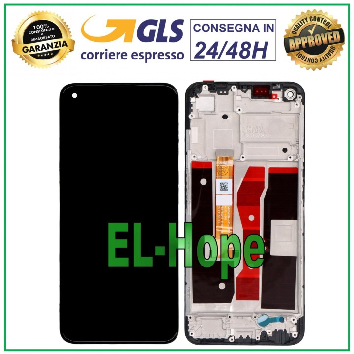 Écran LCD + châssis pour Oppo A54 4G CPH2239, e'cran tactile en verre noir