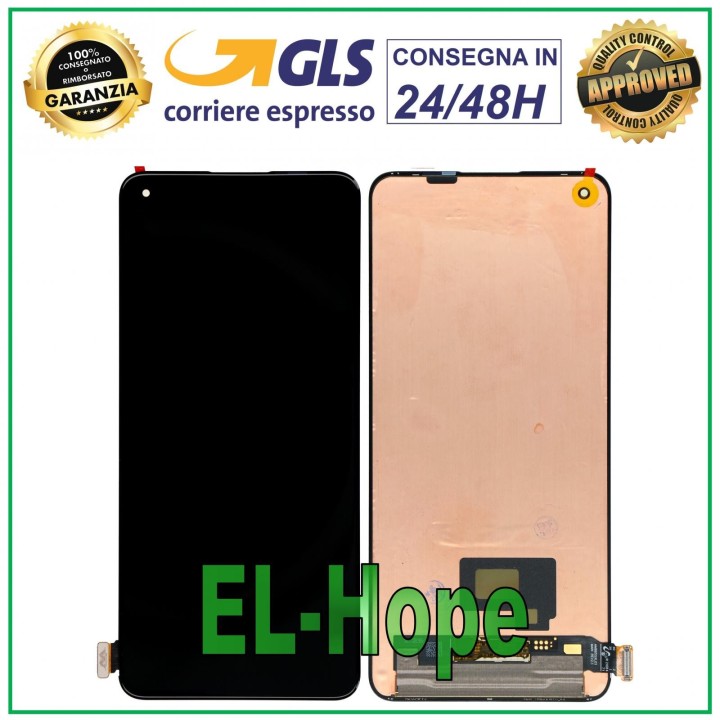 Écran LCD OLED pour OnePlus 9R LE2101 LE2100 Écran tactile en verre Noir