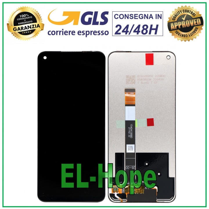 Écran LCD tactile noir pour Oppo Realme Narzo 30 5G RMX3242