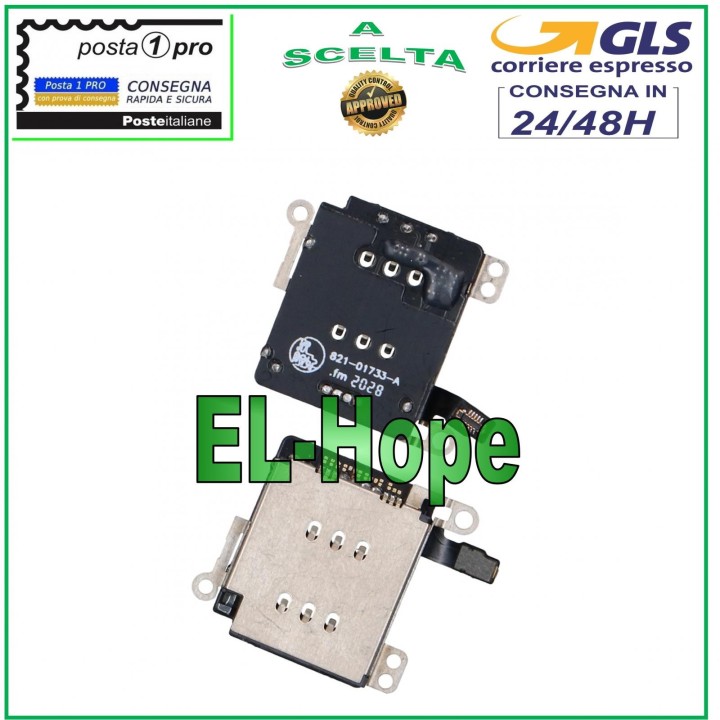 Lecteur de carte nano SIM pour iPhone XR (A1984, A2105) 821-01733-A
