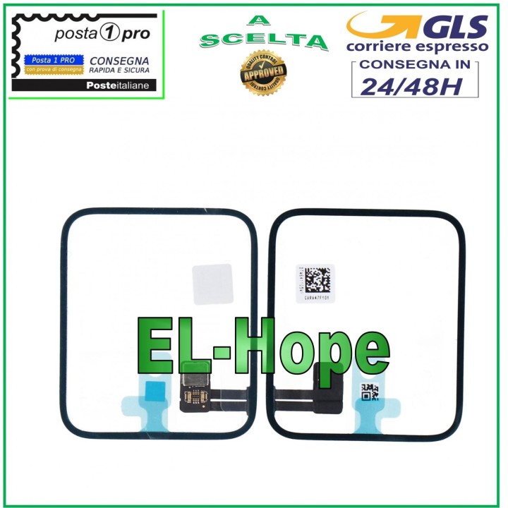 Module de capteur tactile plat et flexible pour montre connecte'e Apple Series 2 GPS 38 mm