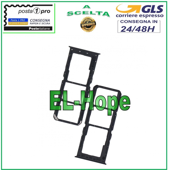 Compartiment pour carte SIM et carte micro SD pour OPPO A91 CPH2021 PCPM00 PCPT00 Noir