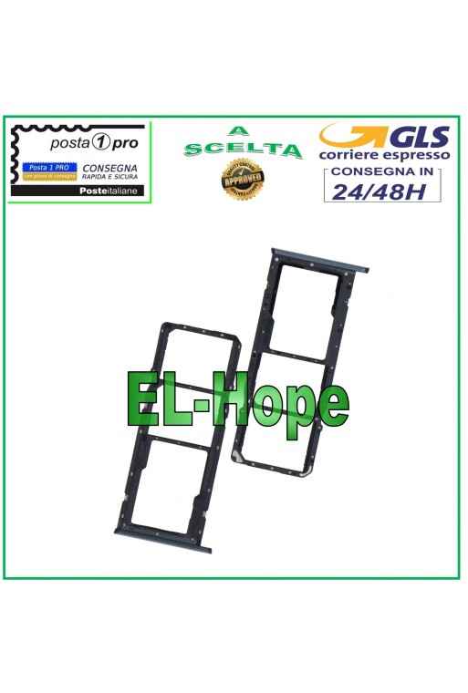 Compartiment SIM et carte micro SD pour Oppo Realme C11 2021 RMX3231 Noir