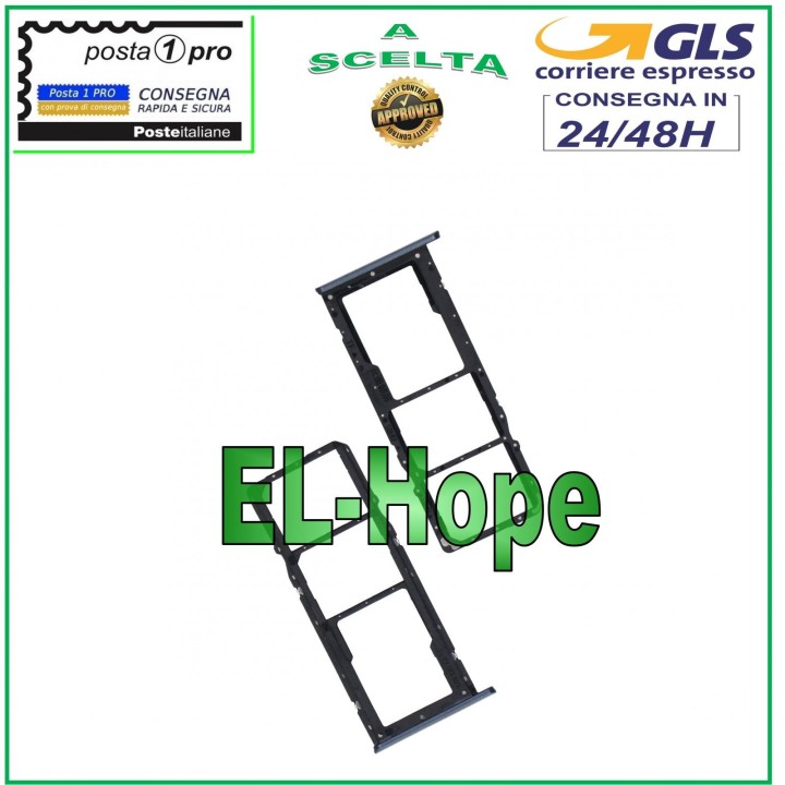 Compartiment pour carte SIM et carte Micro SD pour Oppo Realme C21 RMX3201, boi'tier noir