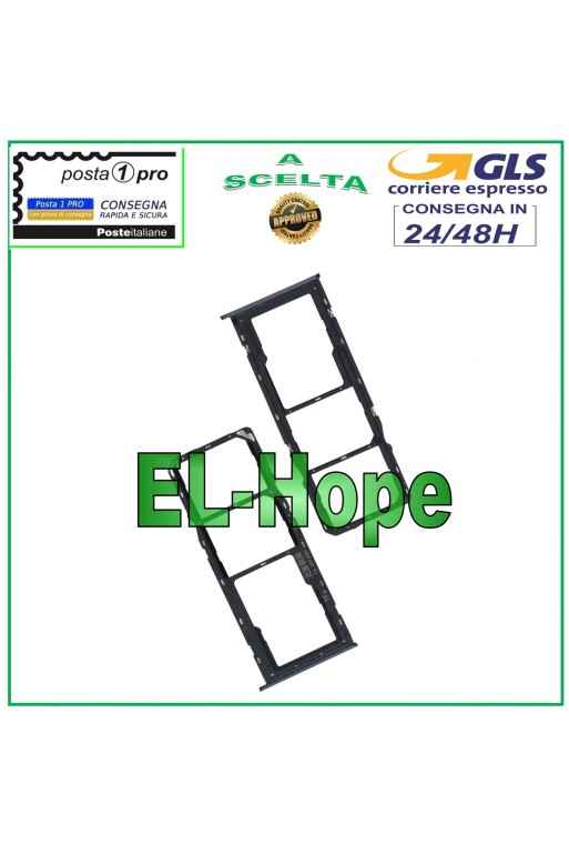 Compartiment SIM et carte micro SD pour Oppo Realme C11 2020 RMX2185 Noir