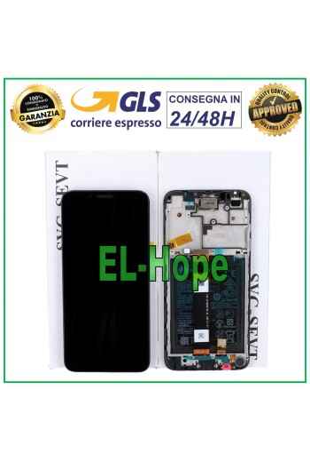 Cadre d e'cran LCD d origine avec batterie pour Huawei Y5P Y5 Plus 2020 DRA-LX9 Touch Black