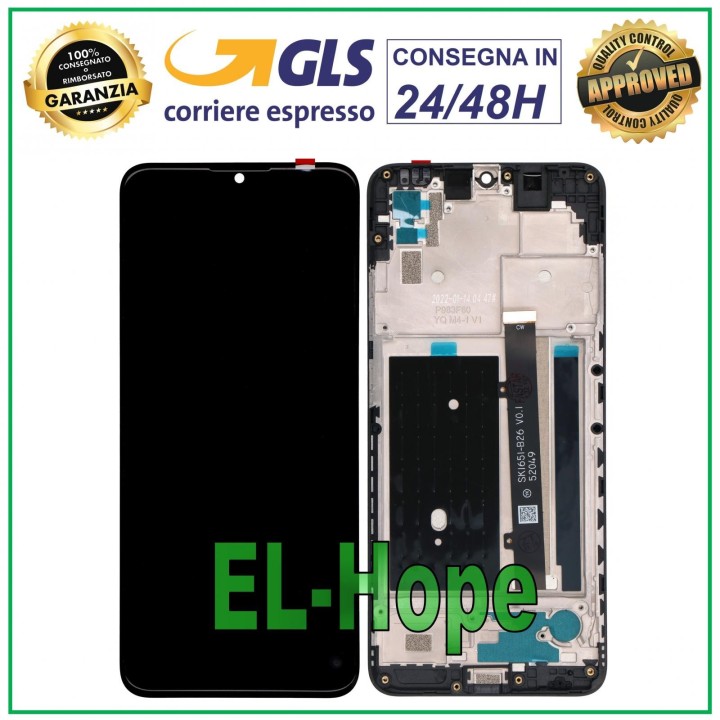 Écran LCD + châssis pour ZTE Blade A51, e'cran tactile en verre, noir