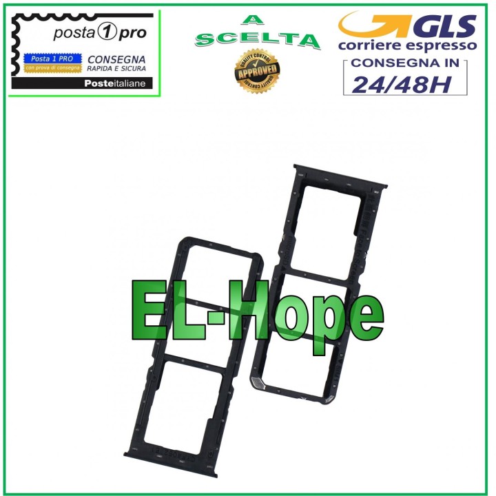 Compartiment pour carte SIM et carte micro SD pour OPPO A11 A11X PCHT00 PCHM00 Noir