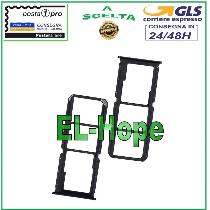Compartiment pour carte SIM et carte Micro SD pour OPPO F19/F19 PRO CPH2285, boi'tier noir