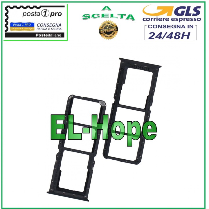 Compartiment pour carte SIM et carte Micro SD pour OPPO A5 2020 CPH1931 CPH1933 PCHT30 Noir