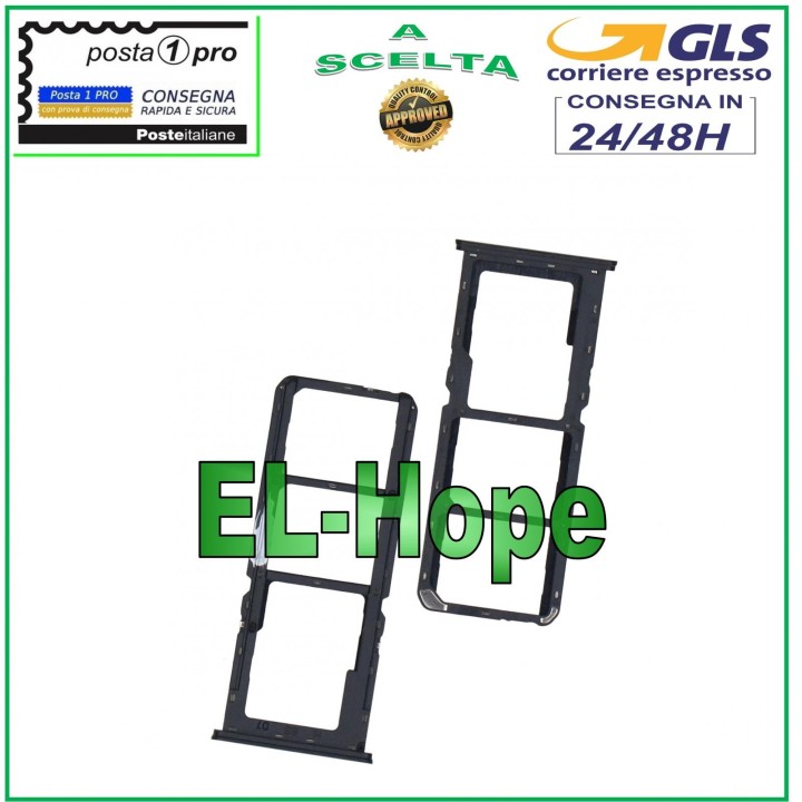 Compartiment pour carte SIM et carte micro SD pour OPPO A7 A5S AX7 CHP1901 CHP1903 Noir
