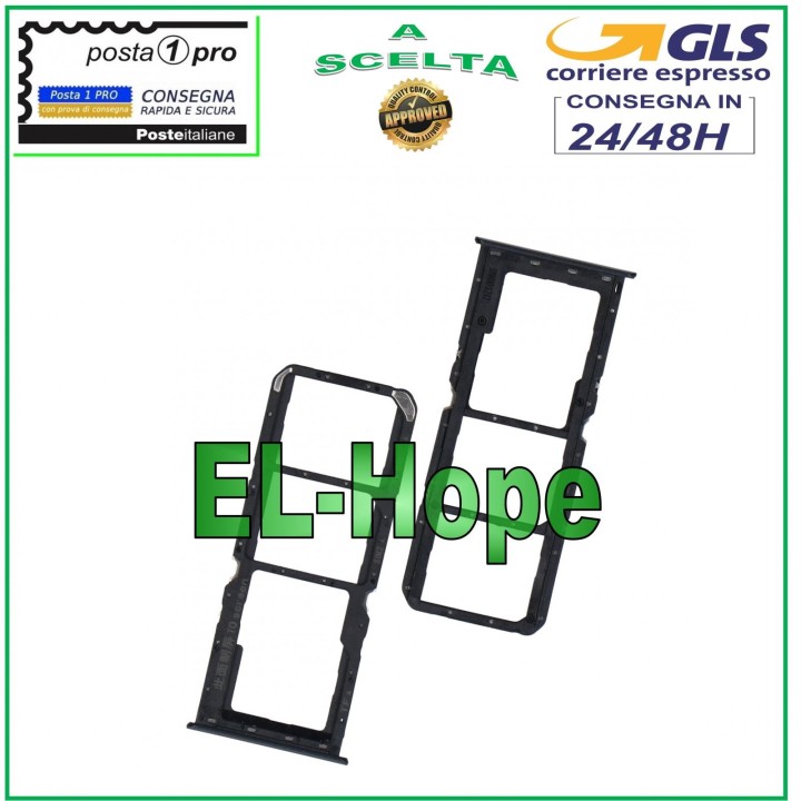 Compartiment pour carte SIM et carte micro SD pour Oppo Realme C21Y RMX3261 RMX3263 Noir