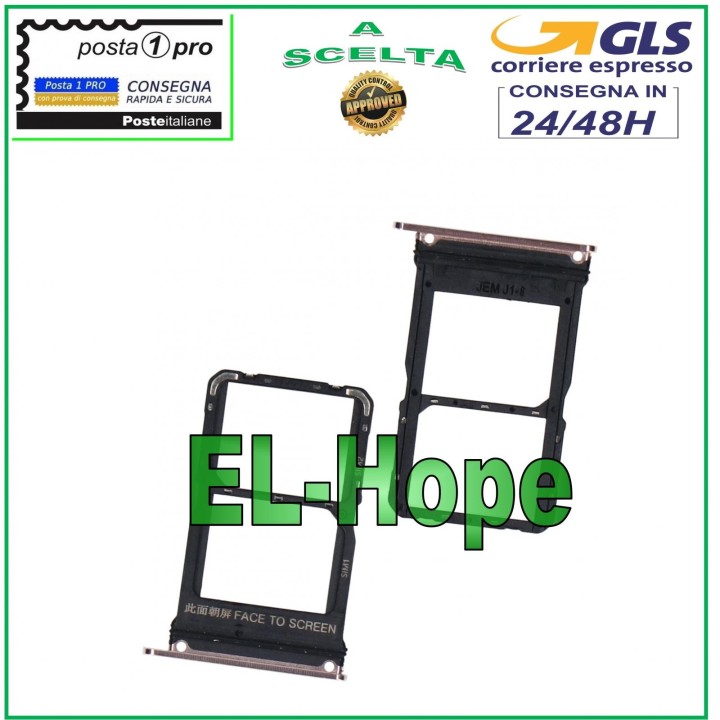 Compartiment pour carte nano SIM pour Xiaomi Mi 10/10 PRO M2001J2G M2001J2I Blanc